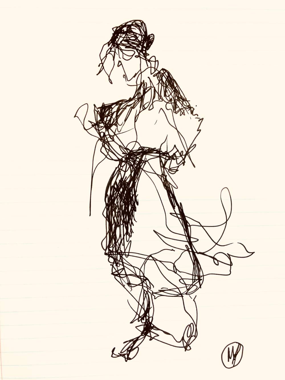 Woman in the Wind (Print)